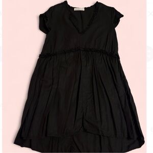Black Ruffle Zara Babydoll Dress - Size S